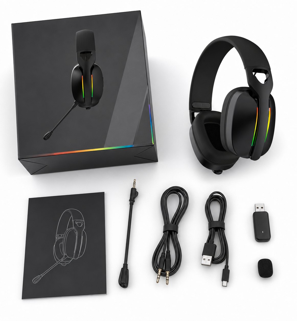 G935 wireless gaming headset packaging and accessory reference for sample review