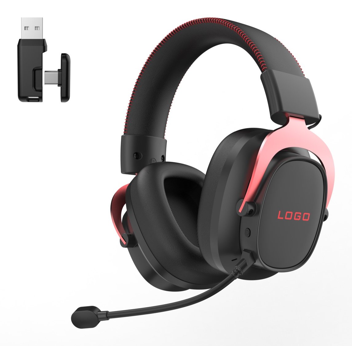 G941 black-red wireless gaming headset with USB-C receiver