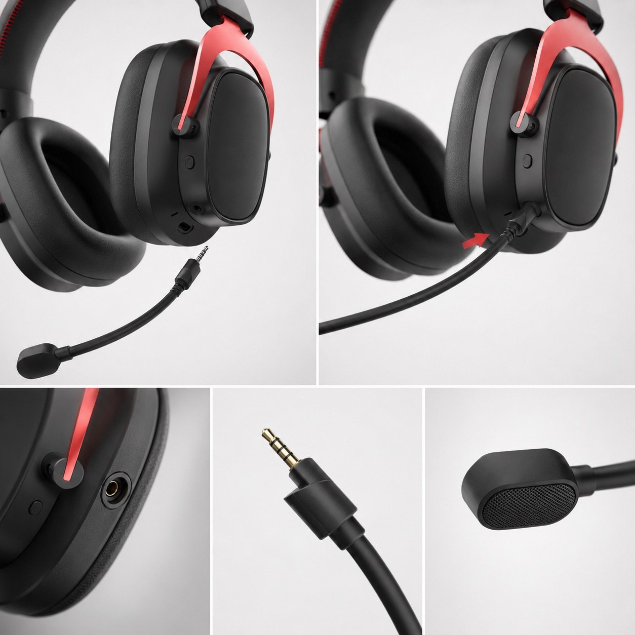 G941 detachable boom microphone connection detail