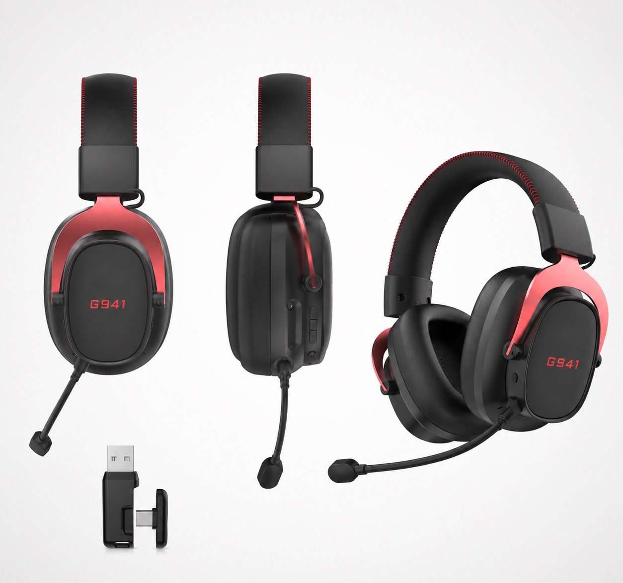 G941 wireless gaming headset product overview with USB receiver