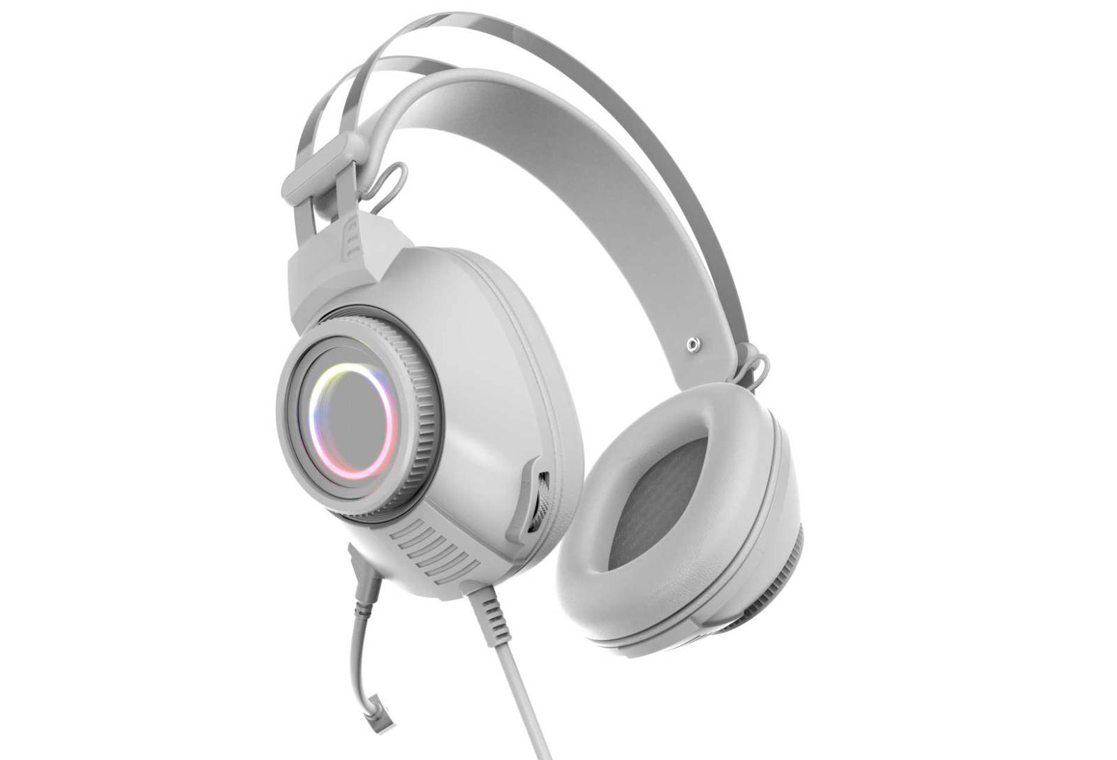 G942 wired RGB gaming headset with listed 3.5 mm and USB interface