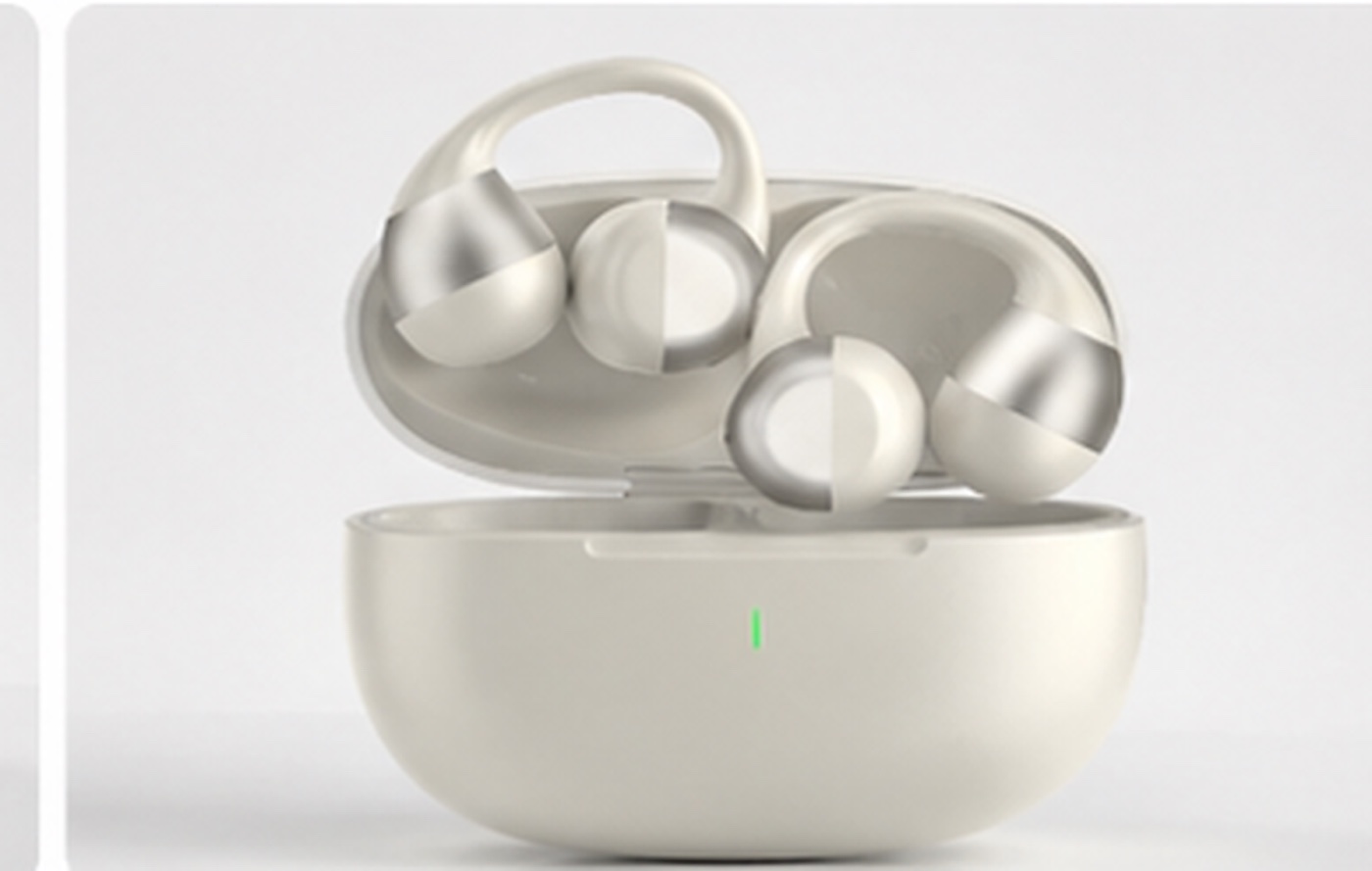 Earclip09S open-ear TWS earbuds with open charging case