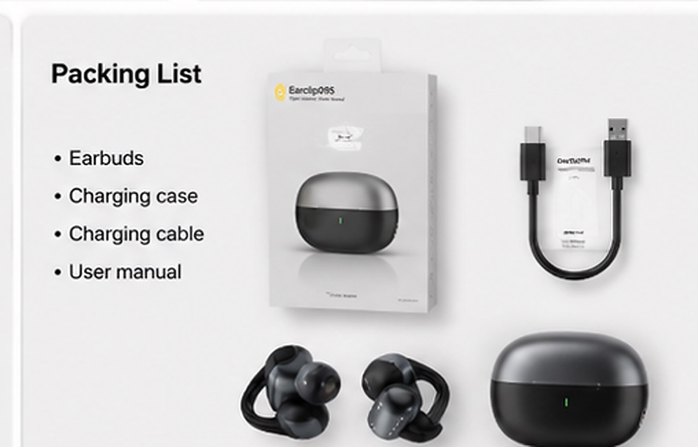 Earclip09S packing list reference image
