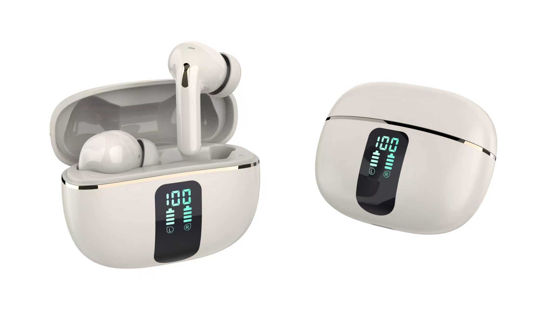 Supplied TWS008 ANC True Wireless Earbuds product reference, view 1